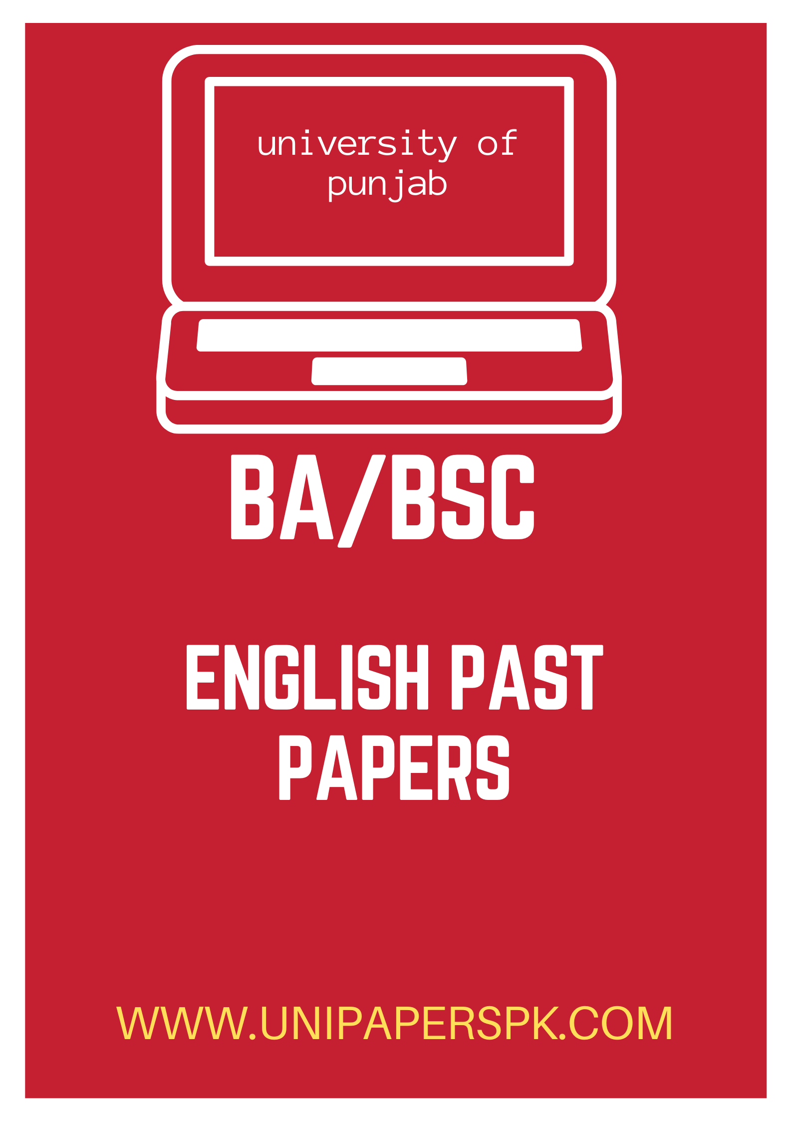 Punjab University BA English Past Papers