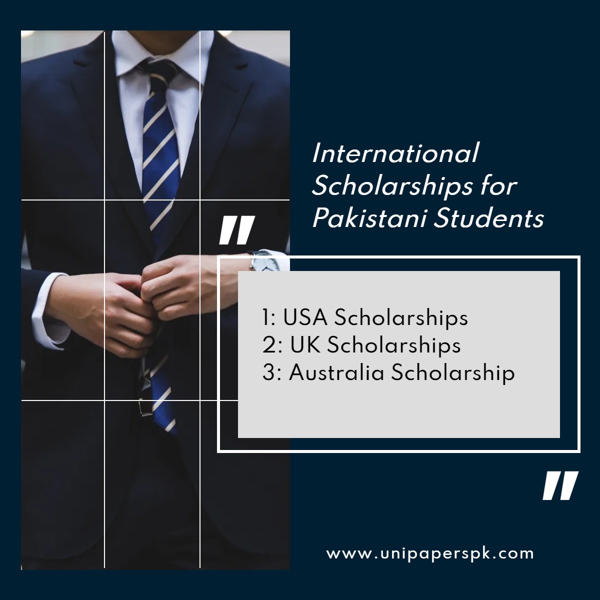 Scholarships for Pakistani Students