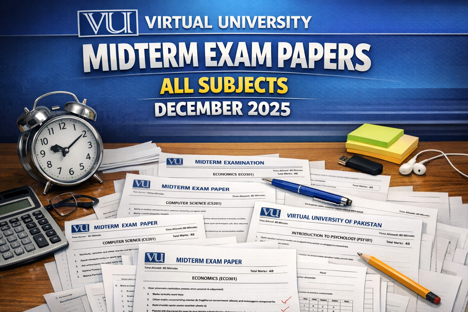 Virtual University Midterm Papers 2025